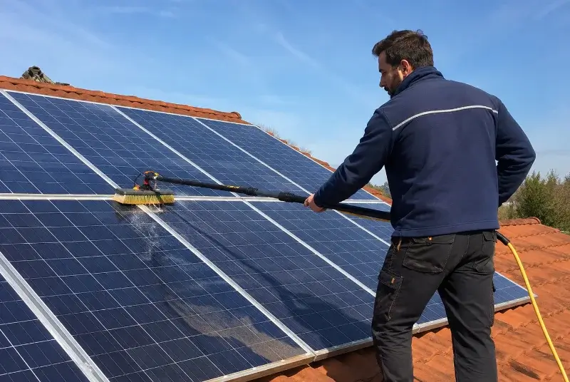 Nettoyage et entretien de panneaux solaires au May-sur-Èvre